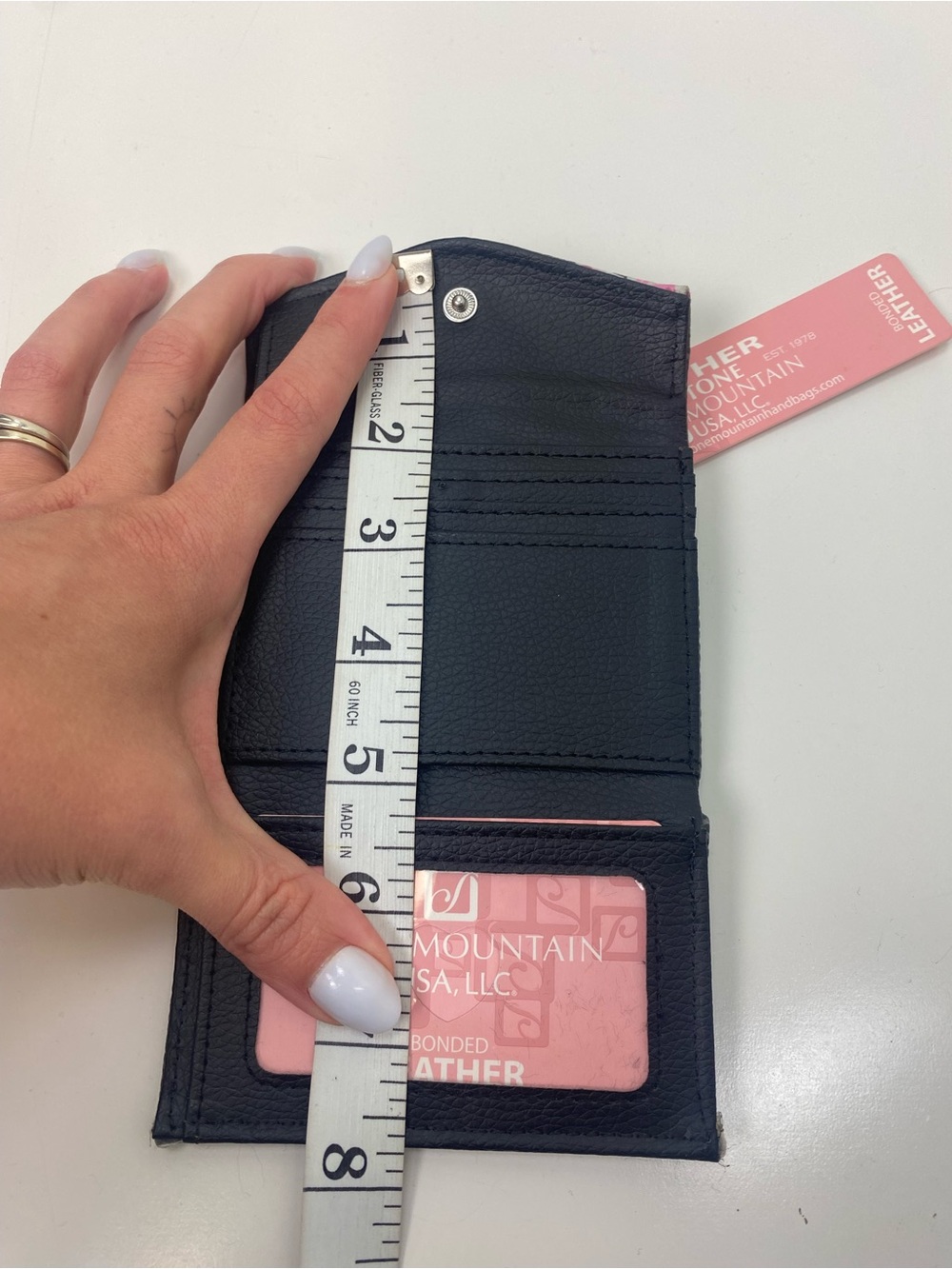 Stone Mountain Accessories Gray Wallet with Pink Floral Accent - Picture 5 of 7